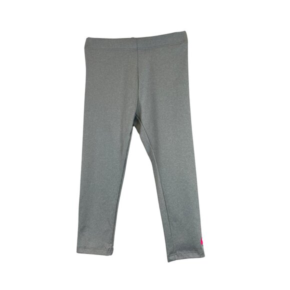 Girls' Nike Grey Leggings with Pink Logo - 3-4 Years (96-104 cm) - Picture 1 of 5